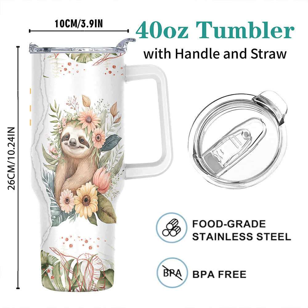 1PC, PCnted thermos cup, 40OZ round cup with lid, food-grade 304 stainless steel, double-layer vacuum thermos cup, without bisphenol A, suitable for any occasion: birthday, holiday or special occasion of family, friends or colleagues.